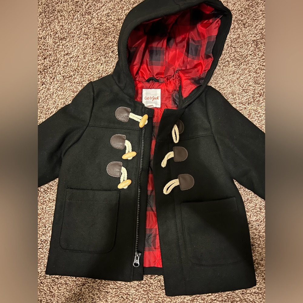 Cat & Jack black coat
